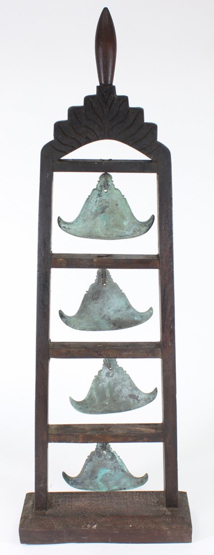 Vintage Thai Temple Bells on Stand (1 of 1)