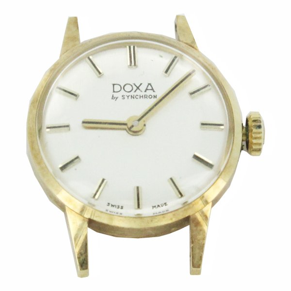 Doxa 14k Vintage Ladies Watch: Nice used working piece without band
