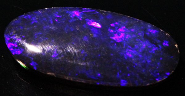 3.25ct Australian Black Opal Doublet HOT Fire (1 of 1)