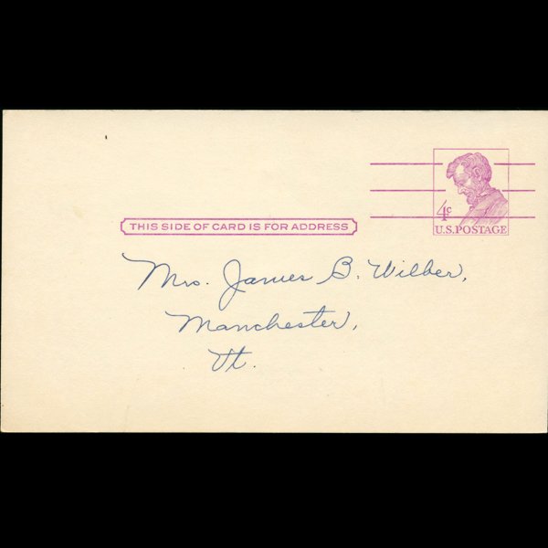 1963 US Used Postal Card (1 of 1)