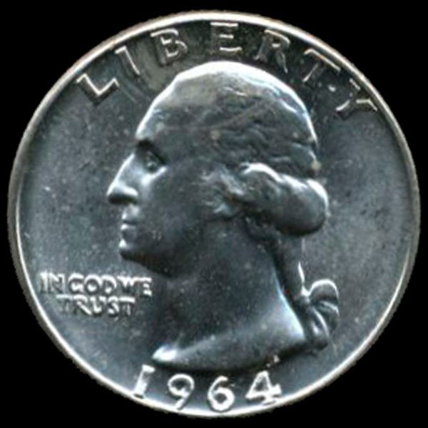 1964 Silver GW 25c Gem MS 65 (1 of 2)