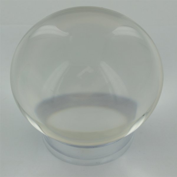 White Quartz Crystal Ball on Base (1 of 2)