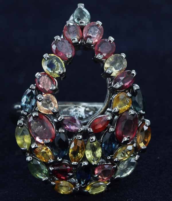 41twc 3 Color Sapphire  Ring (1 of 2)