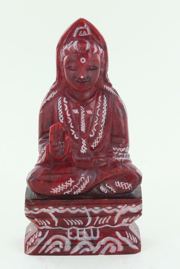 Handcarved Soapstone Kwanyin Statue (1 of 2)
