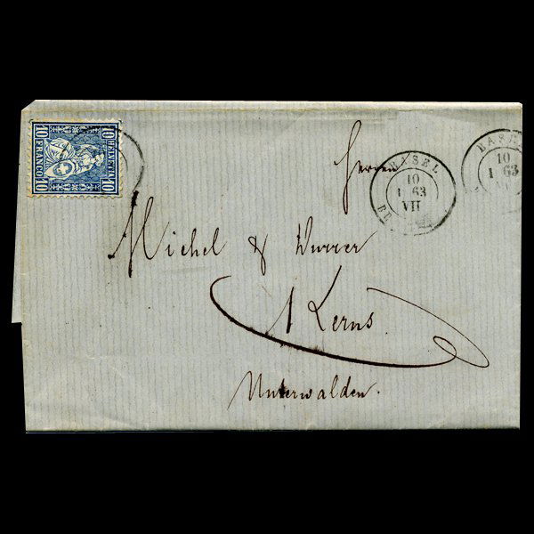 1869 Switzerland 10c Stamp Cover SCARCE (1 of 2)