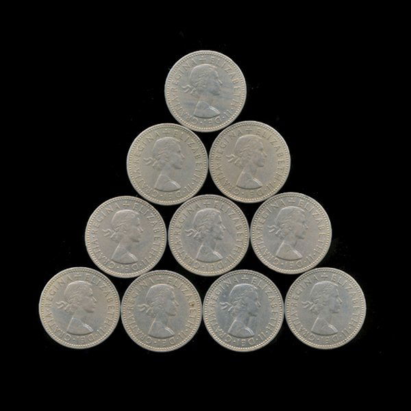 1959 GB Scarce Scottish Reverse Shilling XF/AU 10pcs (1 of 2)