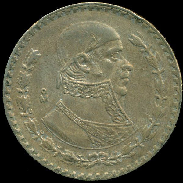 1957 Mexico Silver Peso AU (1 of 2)