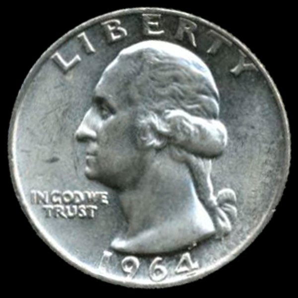 1964 Silver GW 25c Gem MS 65 (1 of 2)