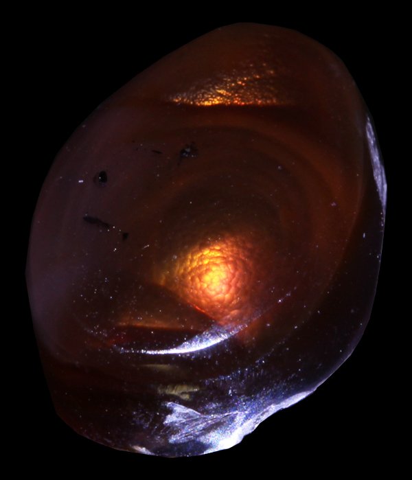 8.4ct Super HOT Mexican Fire Agate Mine Cut Cabochon (1 of 1)