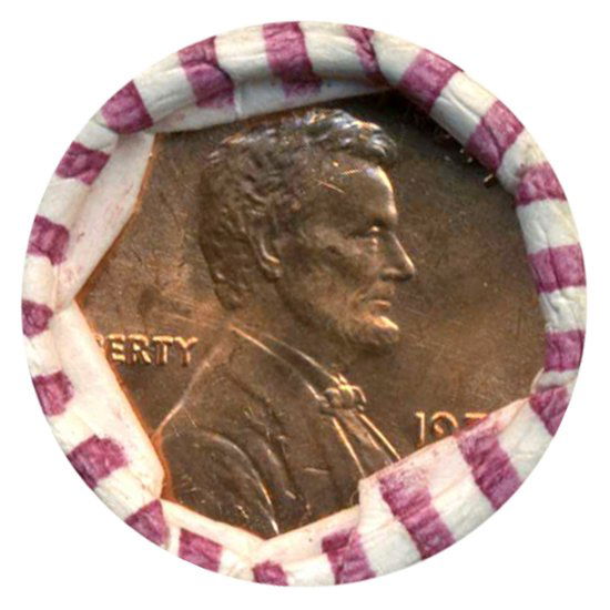 1976 Lincoln Cent Scarce Never Opened BU Roll (1 of 2)