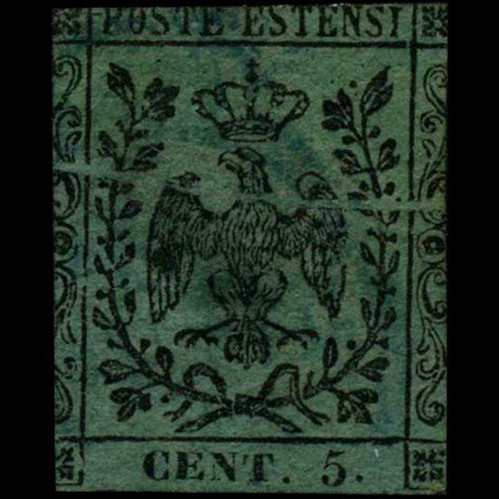 1852 Modena 5c Stamp ERROR (1 of 1)