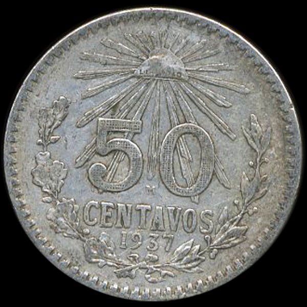 1937 Mexico 50c XF (1 of 2)