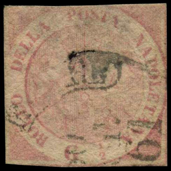1858 Naples 1/2g Stamp (1 of 1)