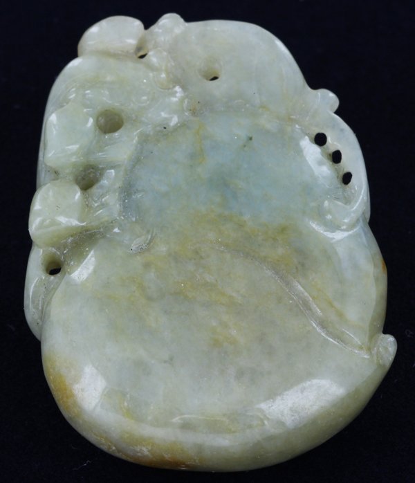 Handcarved Green Burma Jade Fruit Pendant (1 of 1)