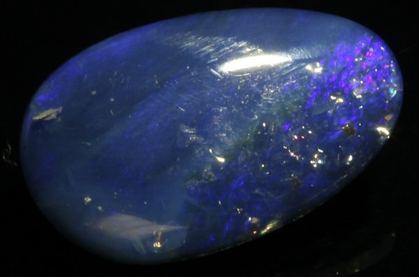 4.48ct Australian Black Opal Doublet HOT Fire (1 of 1)