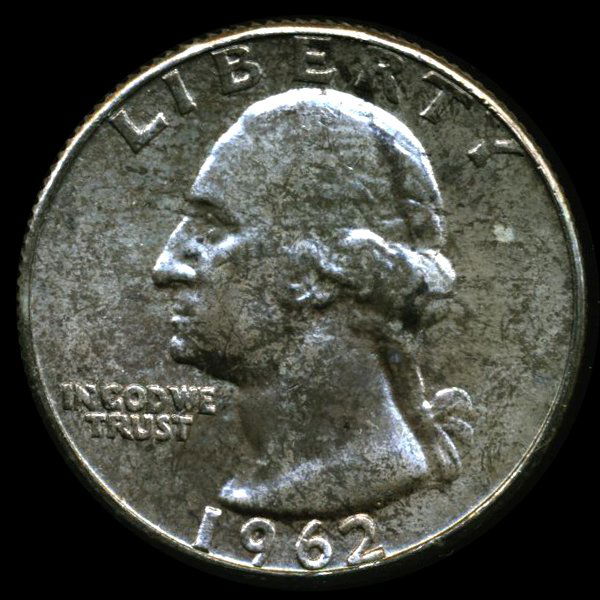 1962 Washington 25c MS64 Underweight ERROR (1 of 2)