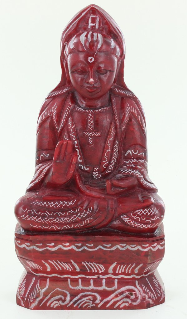 Handcarved Soapstone Kwanyin Statue (1 of 2)