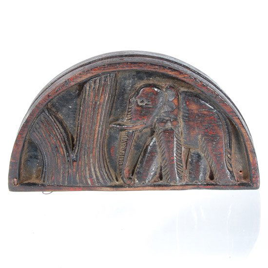 Antique Opium Scale Set In Hand Carved Teak Box (1 of 3)