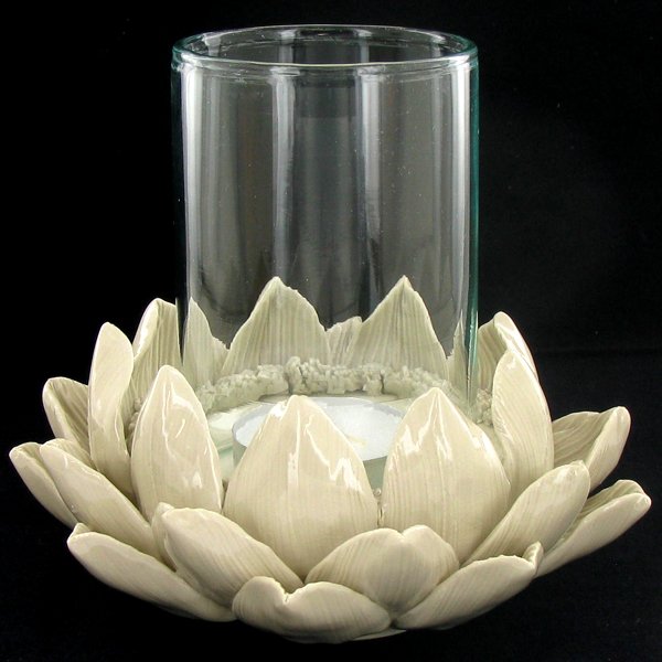 Ceramic Lotus Candle Holder (1 of 1)