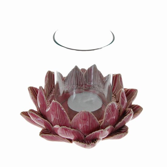 Handcrafted Ceramic Lotus Candle Holder (1 of 3)