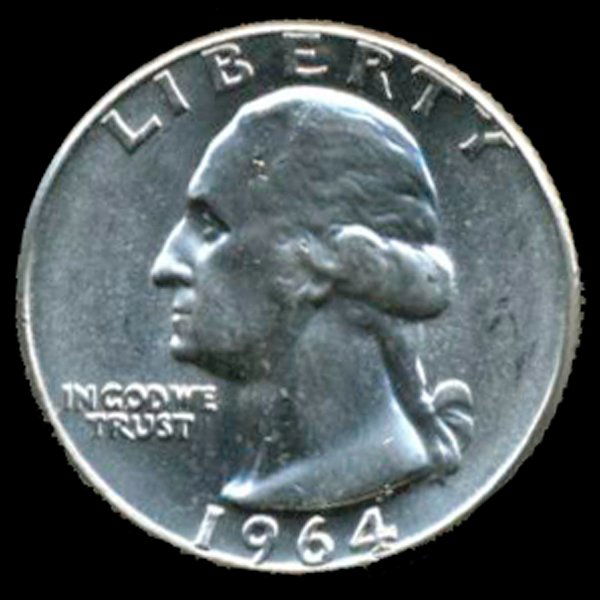 1964 Silver GW 25c Super Gem MS 67+ (1 of 2)