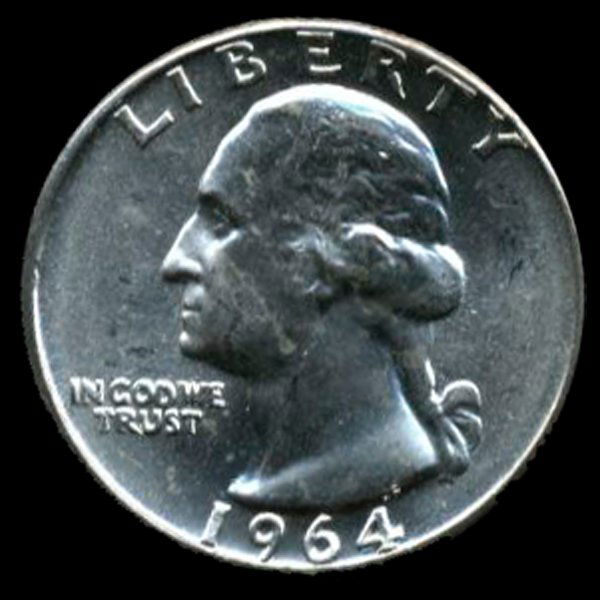 1964 Silver GW 25c Super Gem MS 66+ (1 of 2)