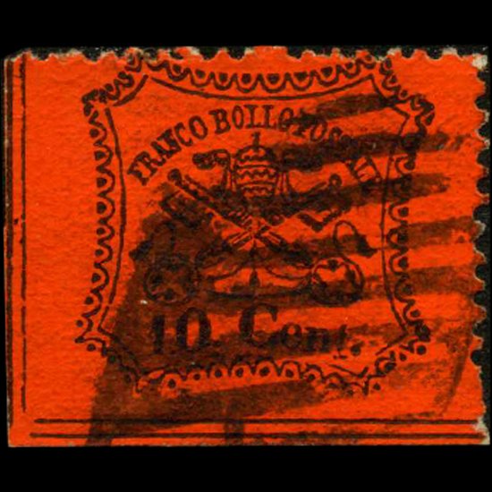 1868 Papal States 10c Stamp (1 of 1)