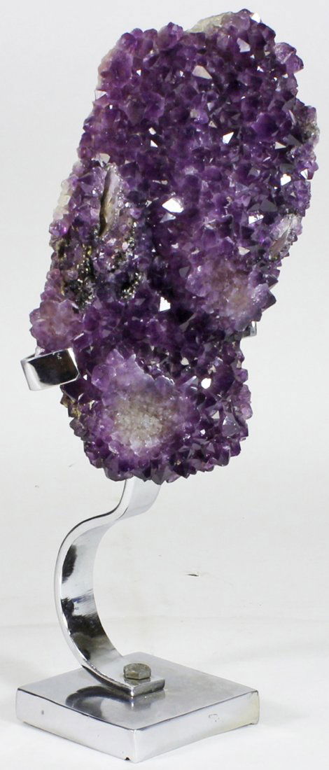 5034.96ct Gem Grade Amethyst Crystal Cluster on SS (1 of 1)