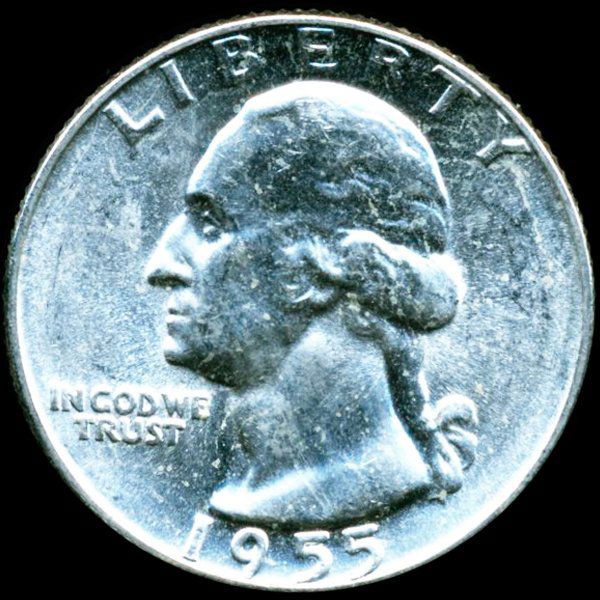 1955 Washington 25c MS64/65 (1 of 2)