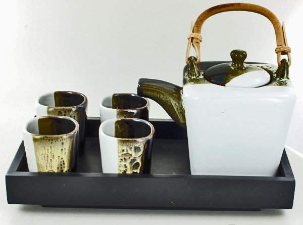 New Ceramic Tea Set 6 Pieces (1 of 1)