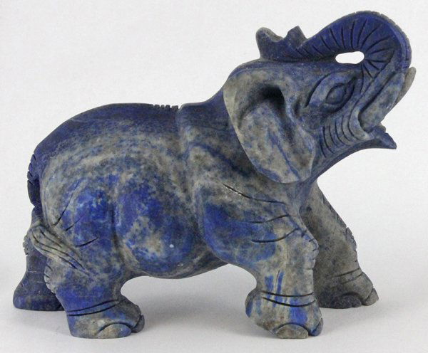 2895ct Handcarved Lapis Elephant (1 of 2)