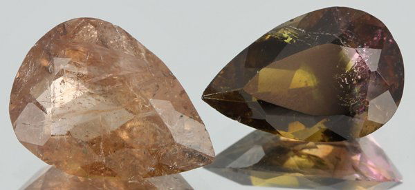 4.75ct Green & Orange Tourmaline Parcel Triangle Cut (1 of 1)