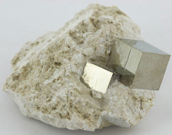 385ct Individual Pyrite Cube Crystal on Sandstone Base (1 of 1)