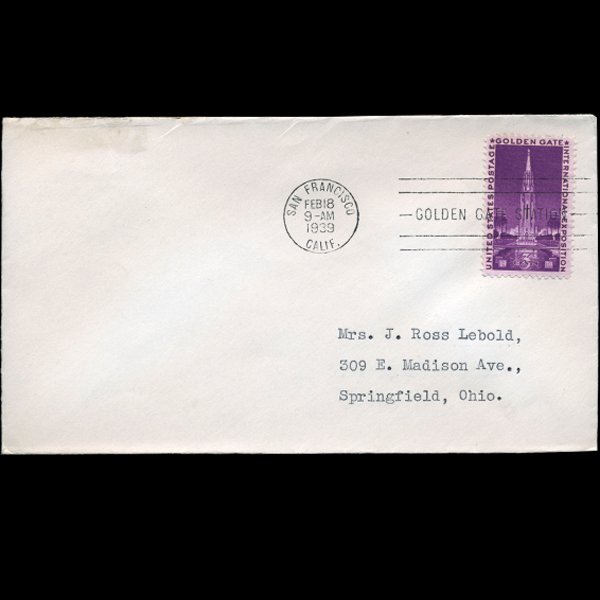 1938 US First Day Postal Cover (1 of 1)