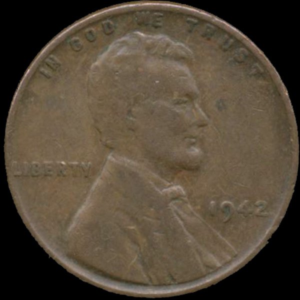 1942 Lincoln 1c F/VF Underweight ERROR (1 of 2)