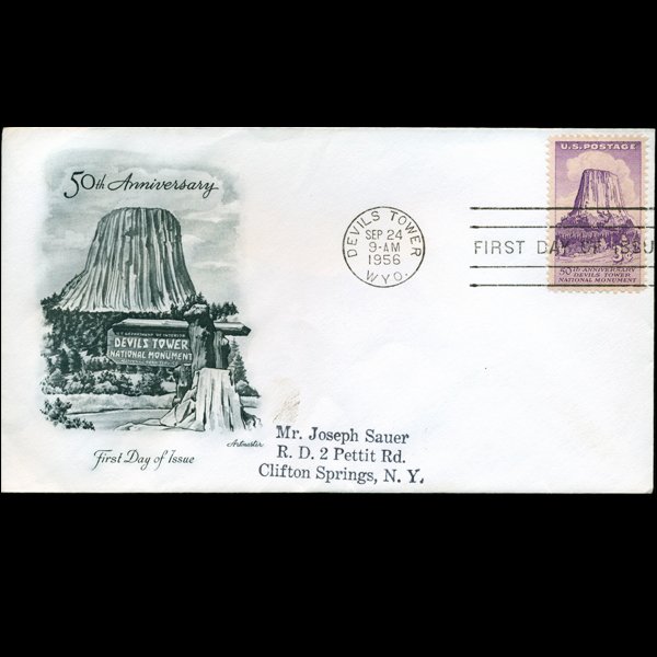 1956 US First Day Postal Cover (1 of 1)