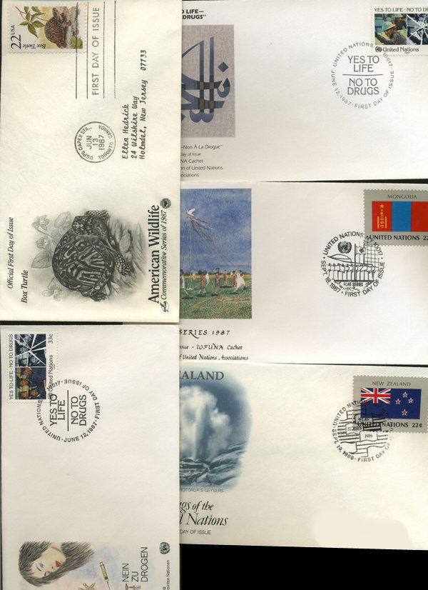 1986 US & UN FIRST DAY COVER COLLECTION (1 of 2)