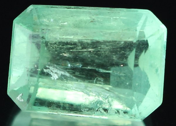 3.99ct Mint Green Colombian Emerald: Nice piece, Well colored & cut; with customary treatment