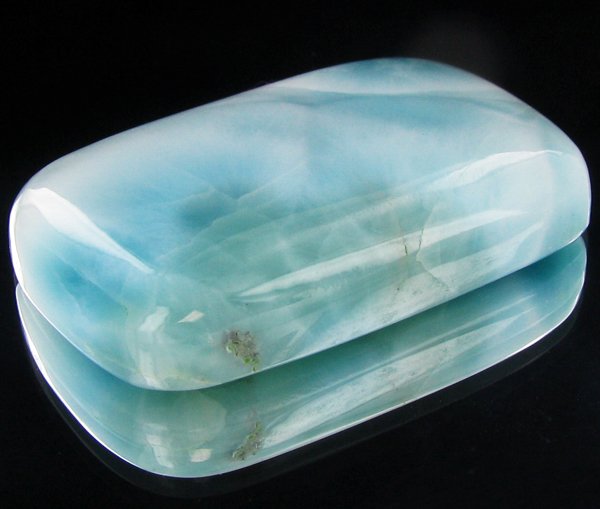 70.7ct Blue Green Larimar/Pectolite Cabochon: Excellent scarce treated grade 6 of 10 specimen; Dominican Republic origin, the world's only source