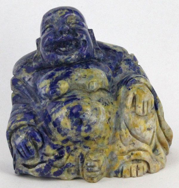 1915ct Handcarved Lapis Happy Buddha (1 of 1)