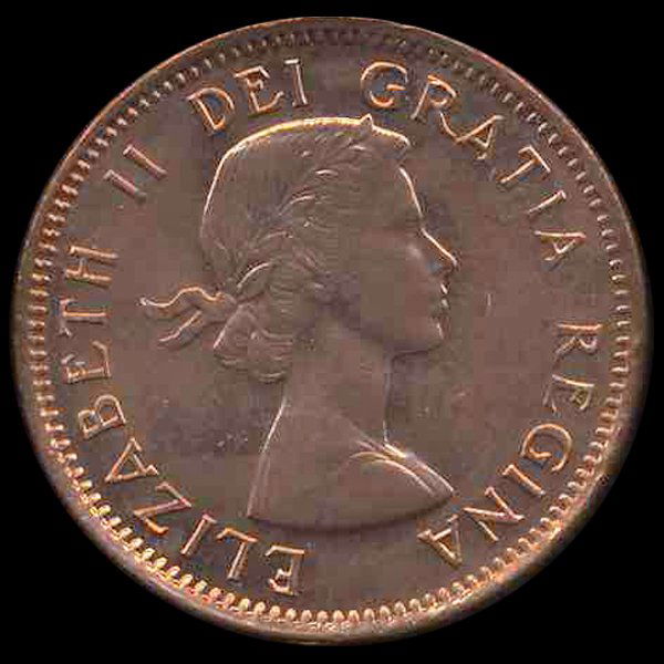 1954 Canada 1c GEM BU MS65 Red w/SF (1 of 2)