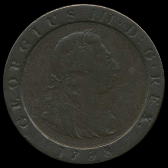 1798 Great Britain George 3 Farthing Pattern XF (1 of 2)
