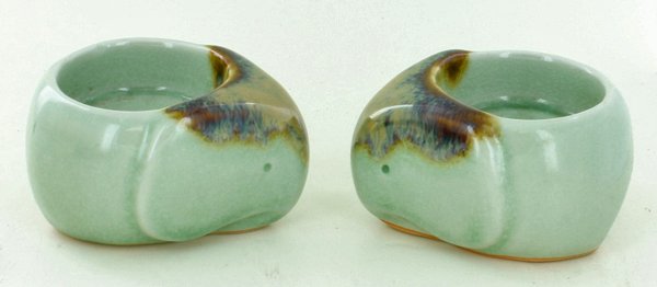 New Elephant Ceramic Candle Holder Pair (1 of 1)