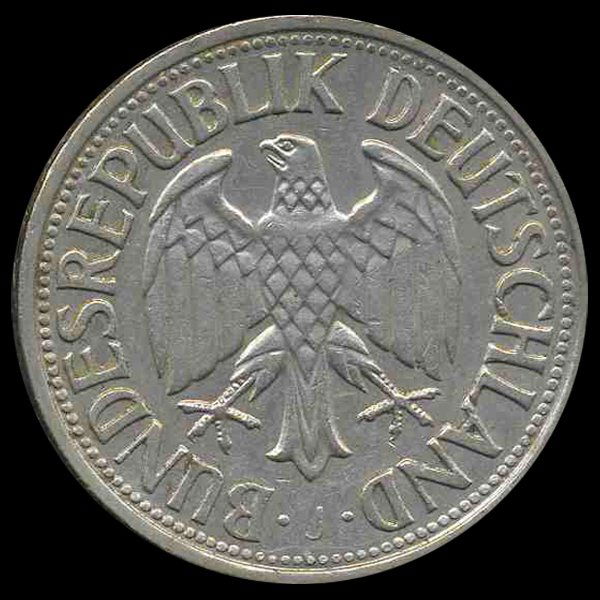 1955J Germany 1 Mark Hi Grade Scarce (1 of 2)