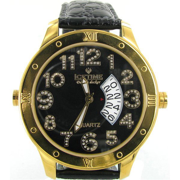 New Ice Time Mens Diamond Bezel Double Face Watch (1 of 2)
