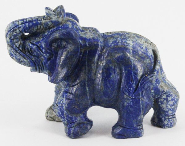 3030ct Handcarved Lapis Elephant (1 of 2)