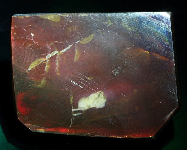 43.78ct Glowing Canada Ammolite Solid Cab Appr $2850 (1 of 2)