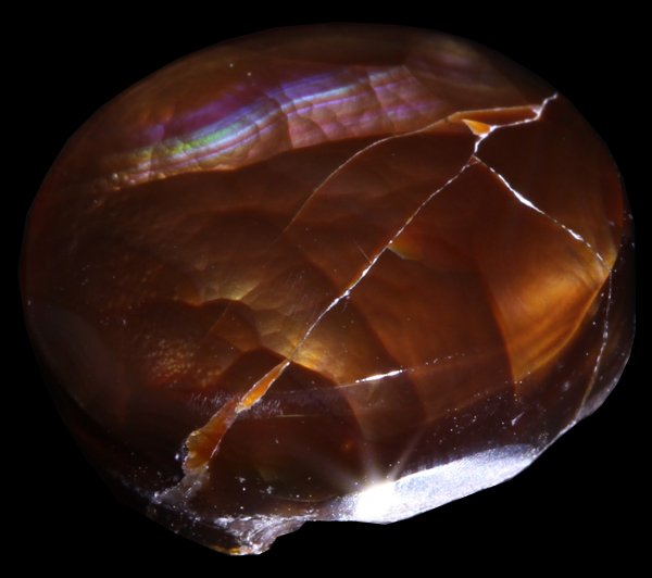 9.7ct Super HOT Mexican Fire Agate Mine Cut Cabochon (1 of 1)