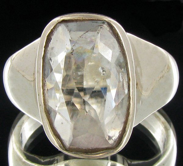 34.55twc Natural Afghan Aquamarine Sterling Ring (1 of 2)
