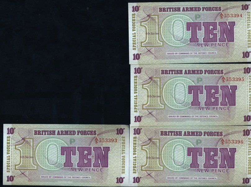 1972 UK 10p Military Note Crisp Unc 10pcs Scarce (1 of 4)